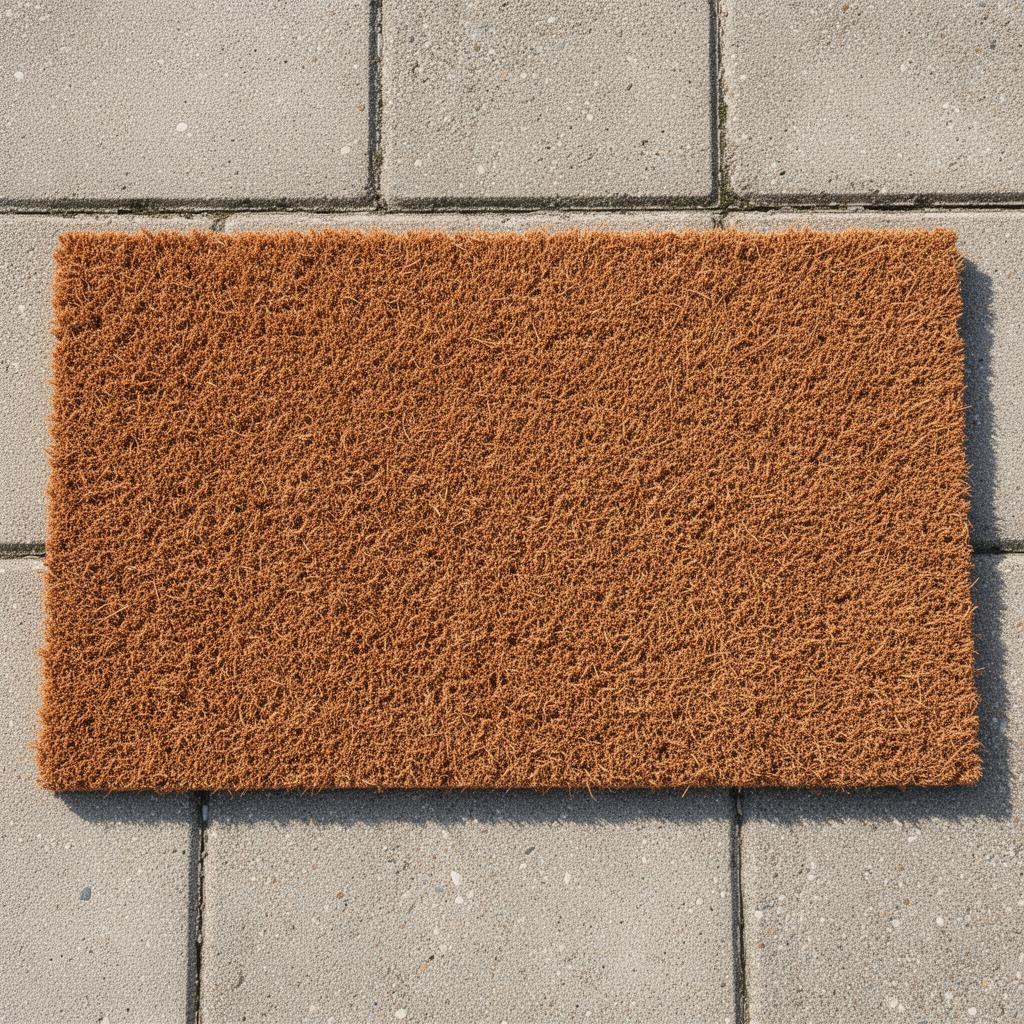 Clean outdoor coir rug